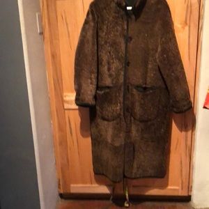 Seattle Blatt reversible suede shearling coat in ver very good condition